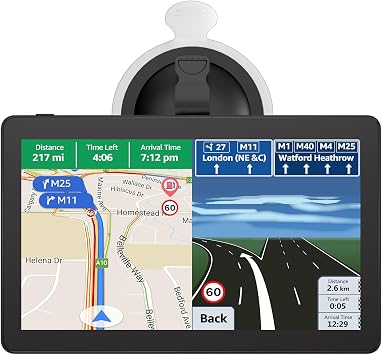 GPS Navigation for Car, 2026 Map 9 inch Touch Screen Car GPS 256-16GB, Voice Turn Direction Guidance, Support Speed and Red Light Warning, Pre-Installed North America Lifetime map Free Update