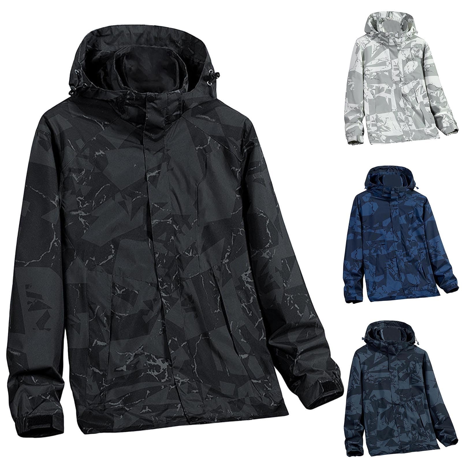Chubasquero para hombre, negro, deportivo, impermeable, transpirable, chaqueta funcional ligera, cortavientos, tallas grandes, chaqueta de entretiempo, elegante, con bolsillos, chaqueta de ciclismo
