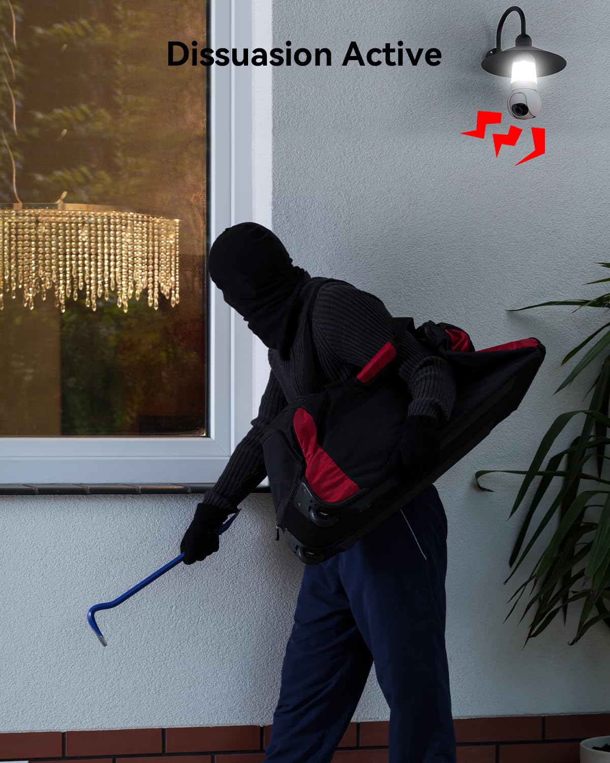 Imou Ampoule Camera Surveillance WiFi Exterieure sans Fil 2K(3MP), PTZ Caméra Extérieure IP, Détection de Personne AI, Suivi Intelligent, Vision Nocturne Couleur 30M, Audio Bidirectionnel