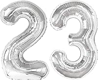 Vista 310 de Globos con números con estampado de vaca, globos de 40 pulgadas del número 0-9 (cero-nueve), globo de vaca para suministros de fiesta de cumpleaños