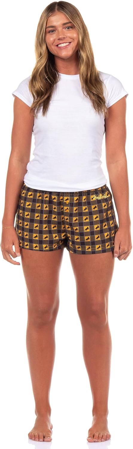 INTIMO Harry Potter Pajama Micro Shorts Women's Hogwarts All Houses Sleep Lounge PJ Bottoms - Image 4