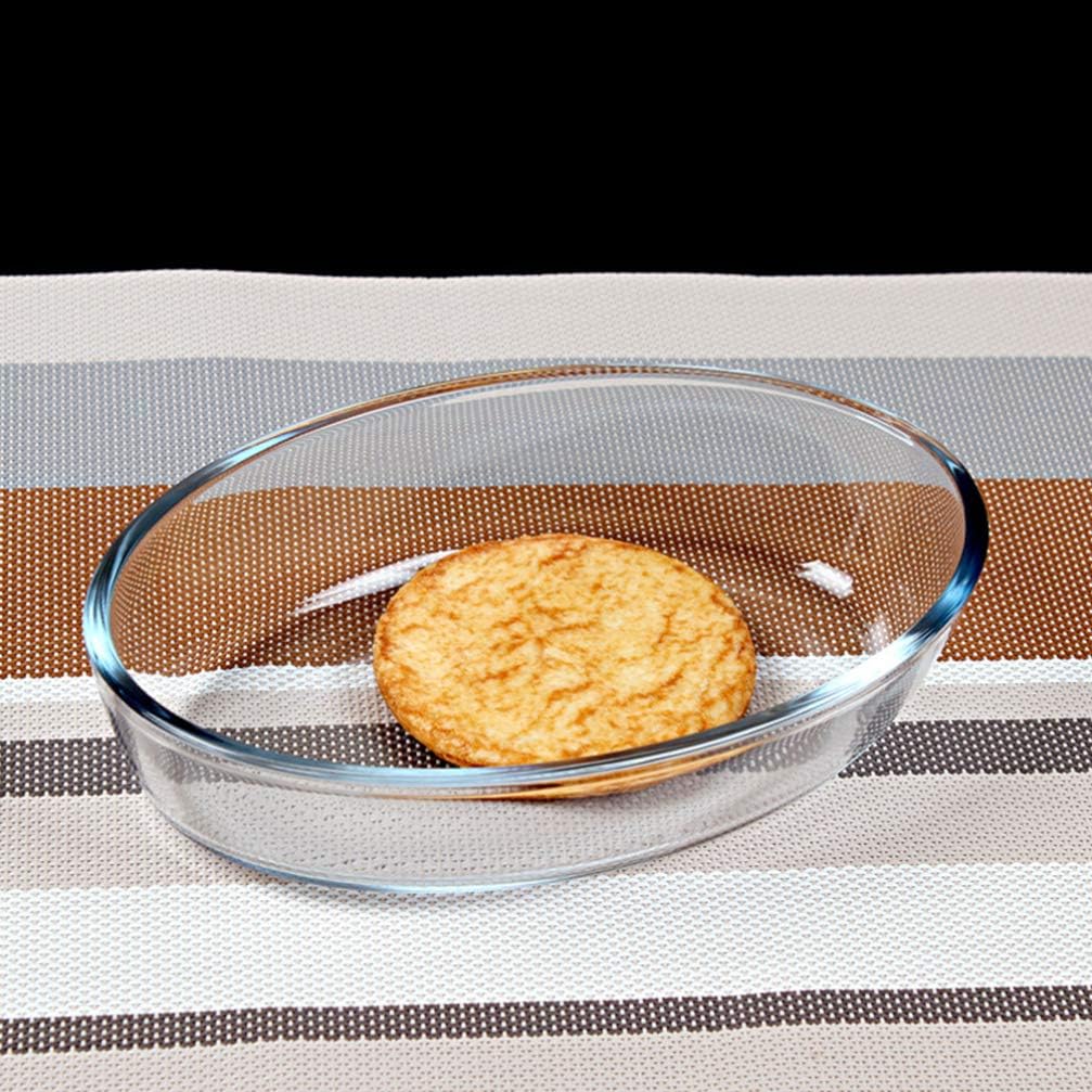 DOITOOL Borosilicate Baking Tray 10.23 X 6.88 X 2.16 Inches Heat Resistant Glass Bakeware for Oven and Microwave Easy to Clean Casserole Dish