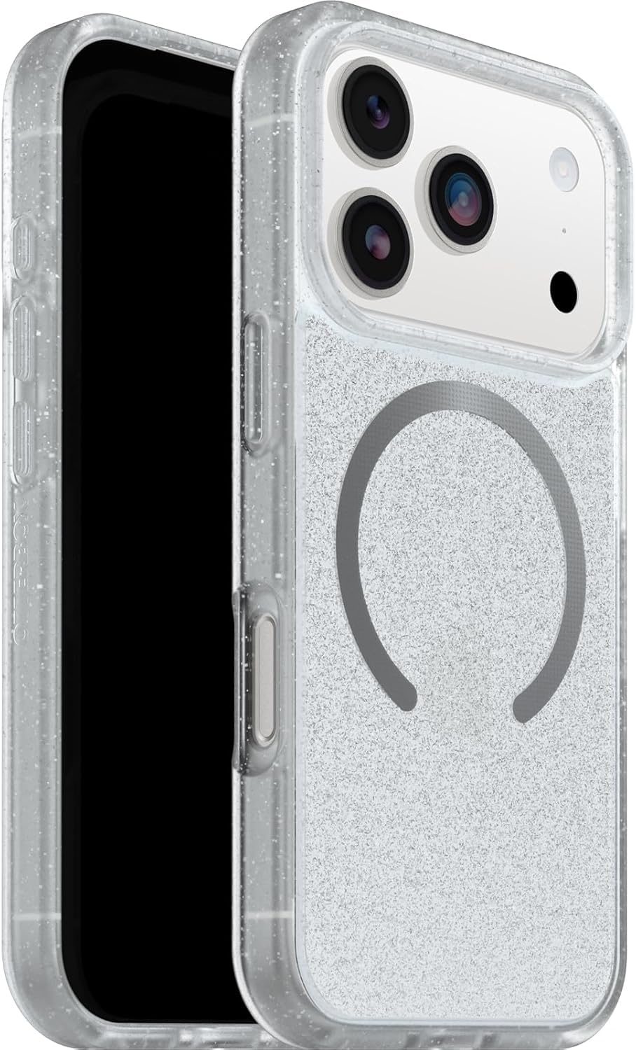 OtterBox React Series MagSafe funda para iPhone 17 Pro, Testada con los estándares Militares anticaídas, Stardust + OtterBox Glass Protector de Pantalla de Cristal Templado