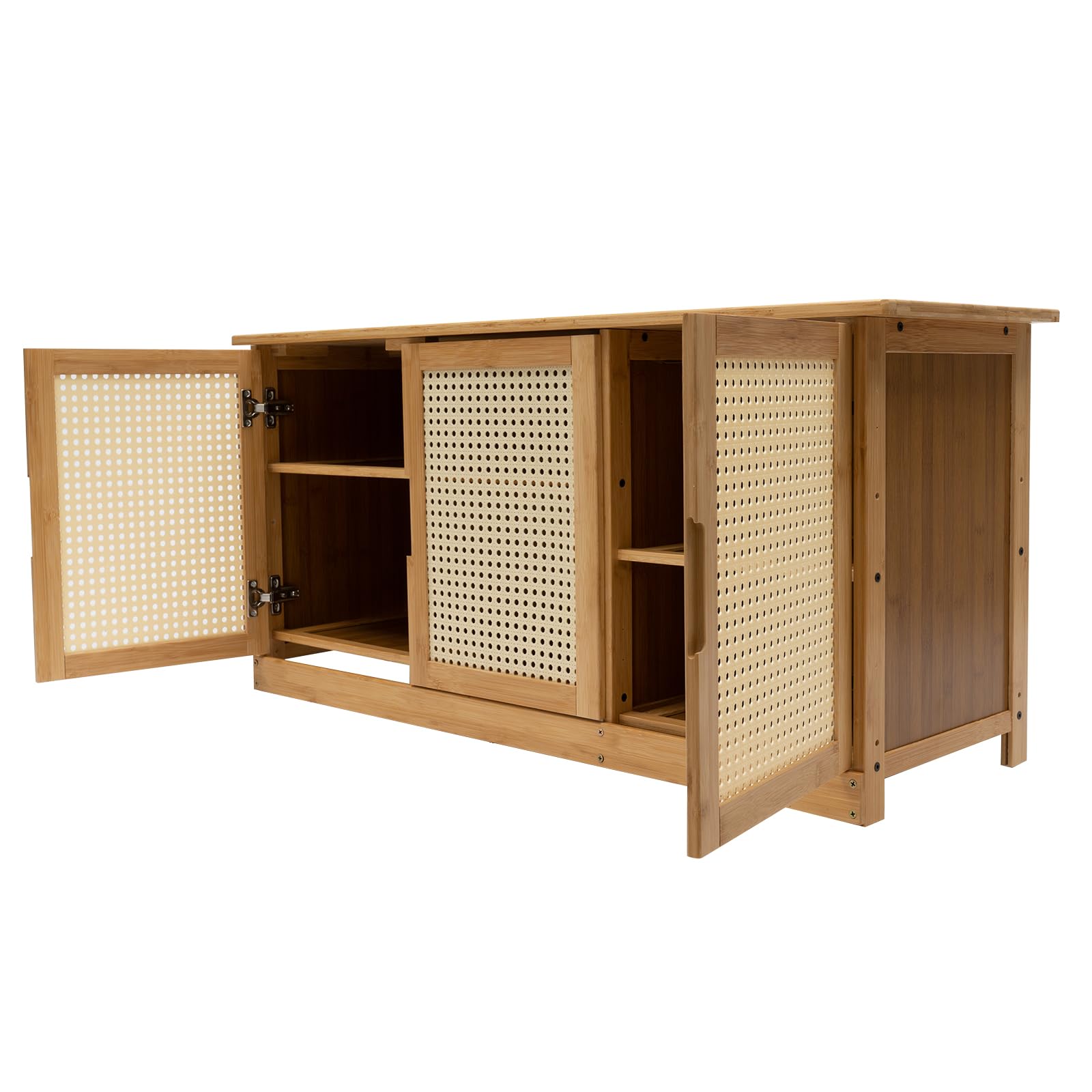 Organizzatore di Letteratura, scarpiera, Panca in Legno, portascarpe, mobiletto con 3 Ante, scaffale per riporre Oggetti all'aperto, Panca per Ingresso, portascarpe per Ingresso, c