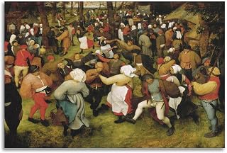 The Wedding Dance 1566 by Pieter Bruegel The Elder Painting Art Posters Wall Art Picture Painting Canvas Prints Artworks Bedroom Living Room Decor 08x12inch(20x30cm)