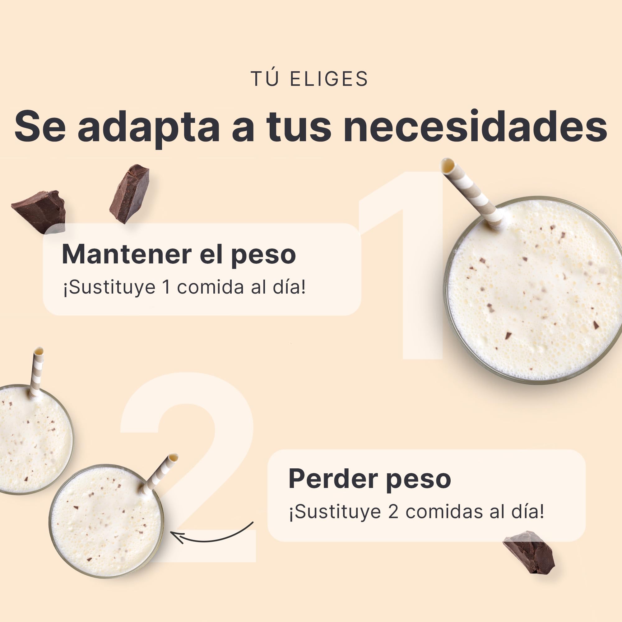 SHEKO Batido Sustitutivo | Stracciatella | Adelgazar y Control de Peso | 21 Raciones | Rico en Proteína y Saciante (378 g) | Bajo en Carbohidratos| Preparación Rápida, Saludable y Sin Grumos
