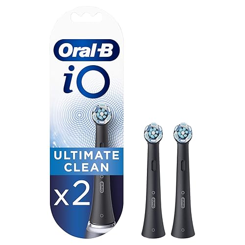 Oral-B iO Ultimate Clean - Cabezal de cepillo de dientes eléctrico, cerdas trenzadas y anguladas para una eliminación más profunda de la placa,