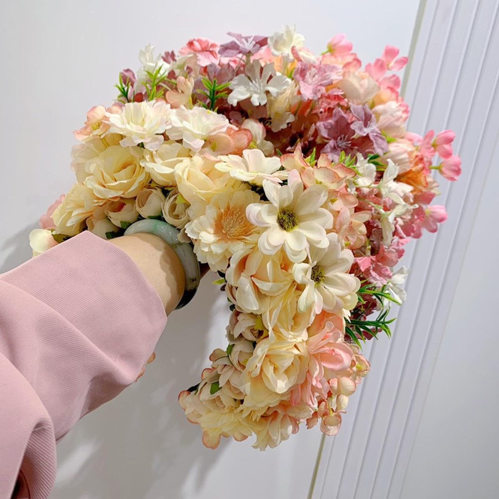 Ethnisches Braut-Stirnband, Haarkranz, Blumenkrone, Hochzeit, Blume, Stirnband, Strandhaarband für Damen, Accessoire