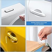 Vista 2 de BetterJonny - 8 protectores transparentes para muebles, protectores de pared transparentes para gabinetes, protector de pared transparente