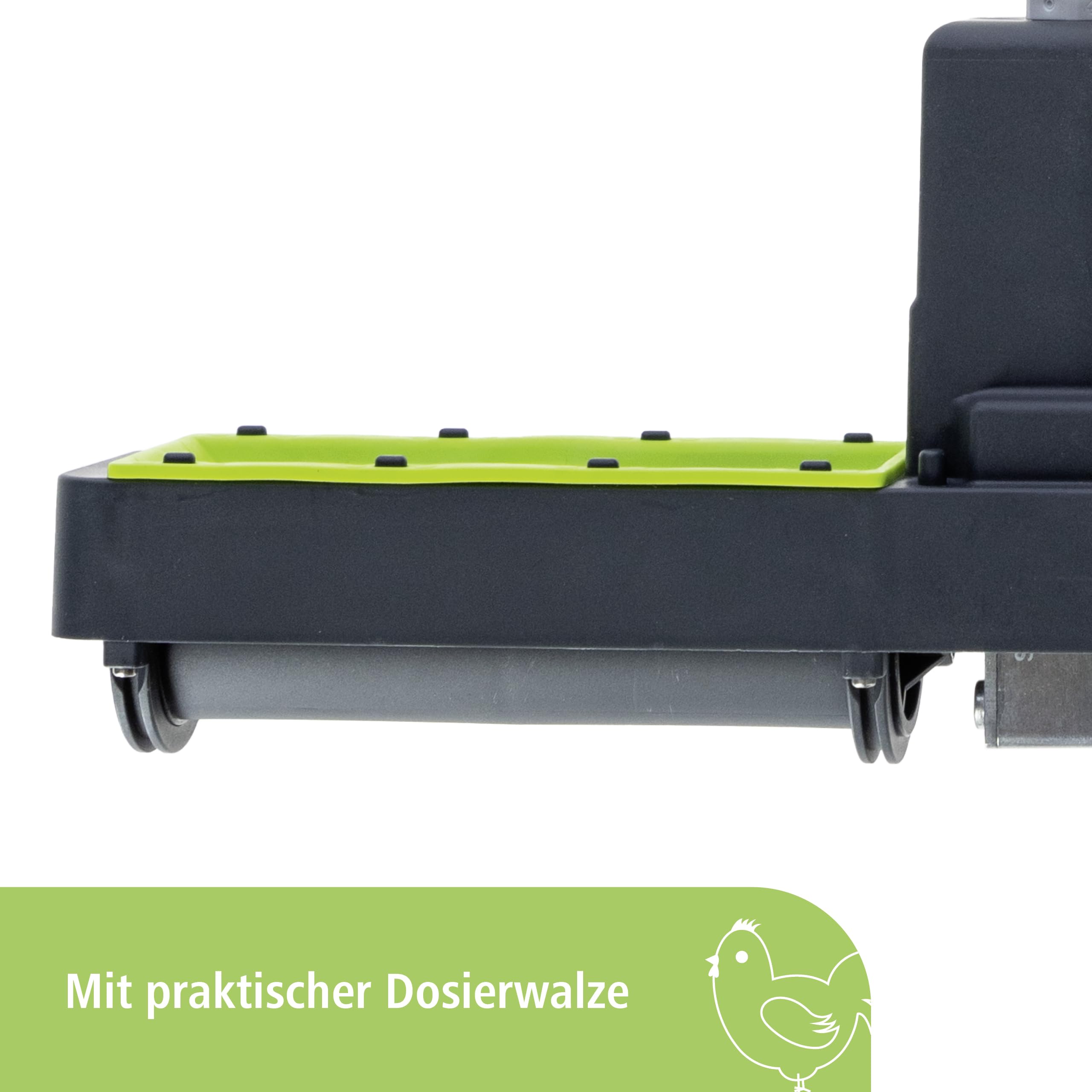 Kerbl Hobbyfarming SmartCoop Comedero con Sensor de Nivel, dispensador de alimento, plástico, para gallinas, con Rodillos dosificadores, Fabricado en Alemania