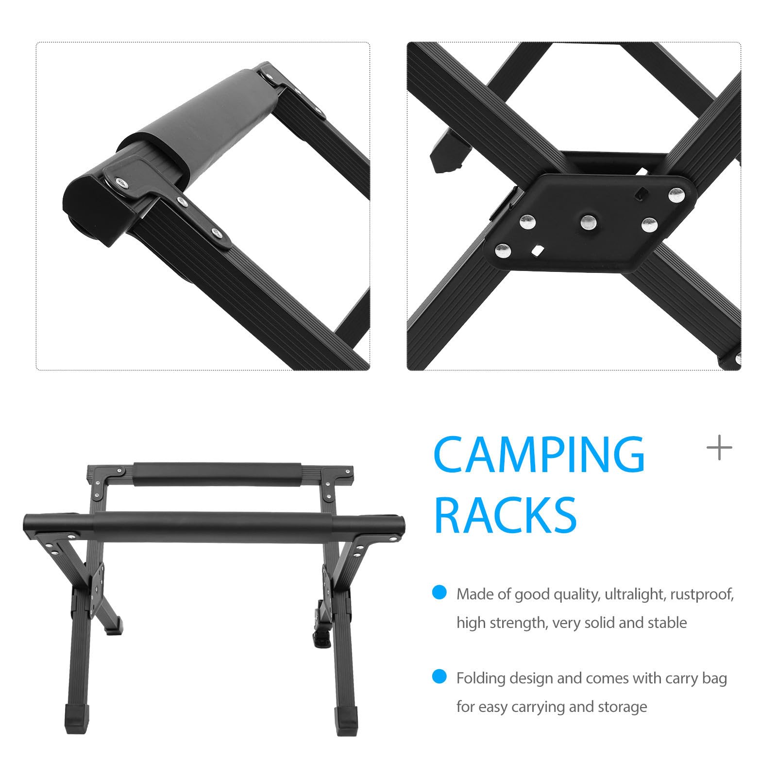 Totority Verstellbarer Klappbarer Eisboxgestell Halterungsrahmen Gestell aus Aluminiumlegierung für Camping und Wanderausrüstung mit Sommeratmosphäre und Portablem Zufälliger Stil