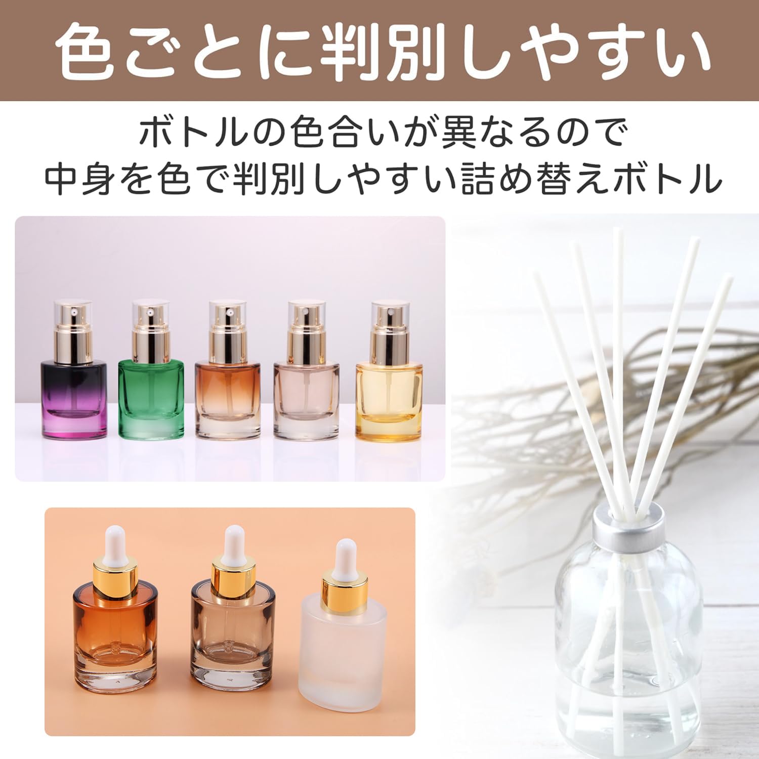 Amazon.co.jp: Cywinfow 詰め替えボトル 小分けボトル、スプレー式