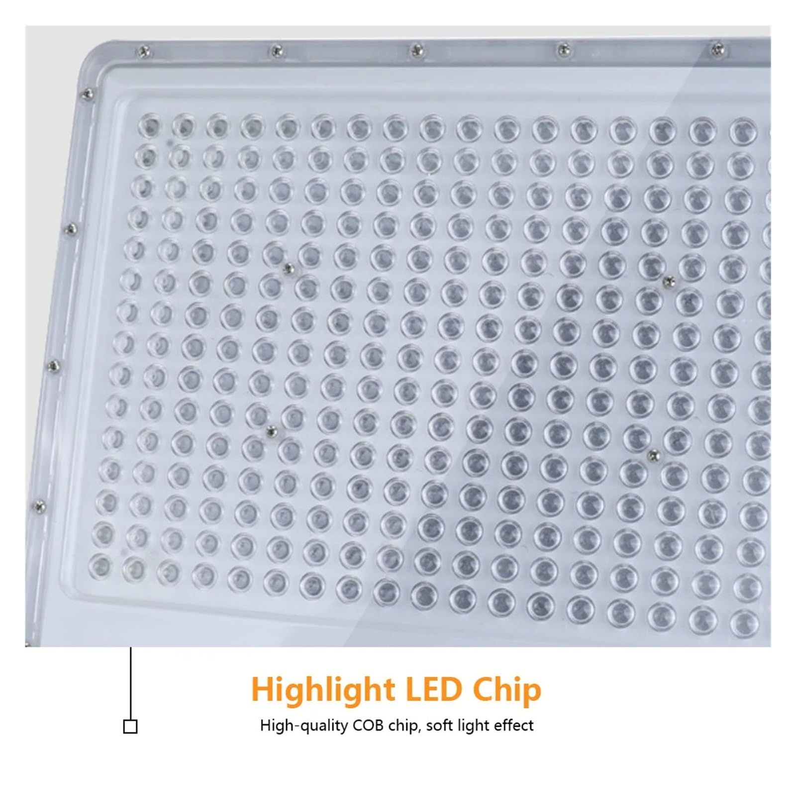 Reflektor 50W 100W 200W 300W Projektor Led Fajny Ciepły Ultra Cienkie Wodoodporne Oświetlenie Zewnętrzne Na Plac Patio Super Jasne OszczęDzanie Energii(100W,6000K)