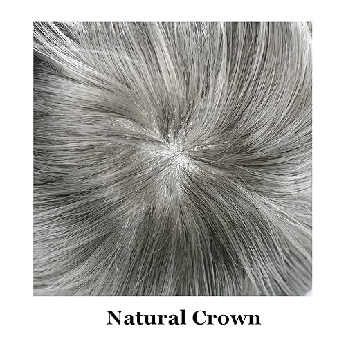 Miniatura 4 de Toupee - Sistema de reemplazo de cabello humano natural inyectado de piel de polietileno completo para hombre, peluca de poliuretano duradera de
