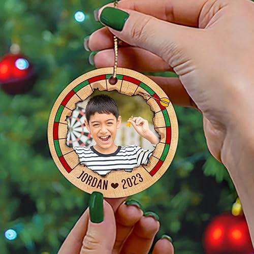 Vista 60 de Adorno de Navidad personalizado con imagen de jugador de béisbol para niños y niñas, adorno de béisbol con foto con nombre personalizado, regalos