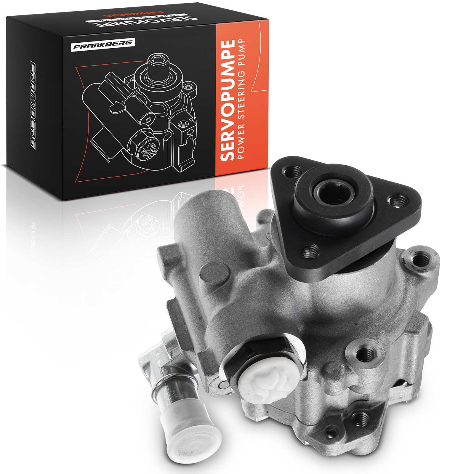 Frankberg Servopumpe Hydraulisch Lenkung ohne Riemenscheiben Kompatibel mit A6 4A C4 4B C5 1.8L-2.5L 1995-2005 Replace# 4B0145155R