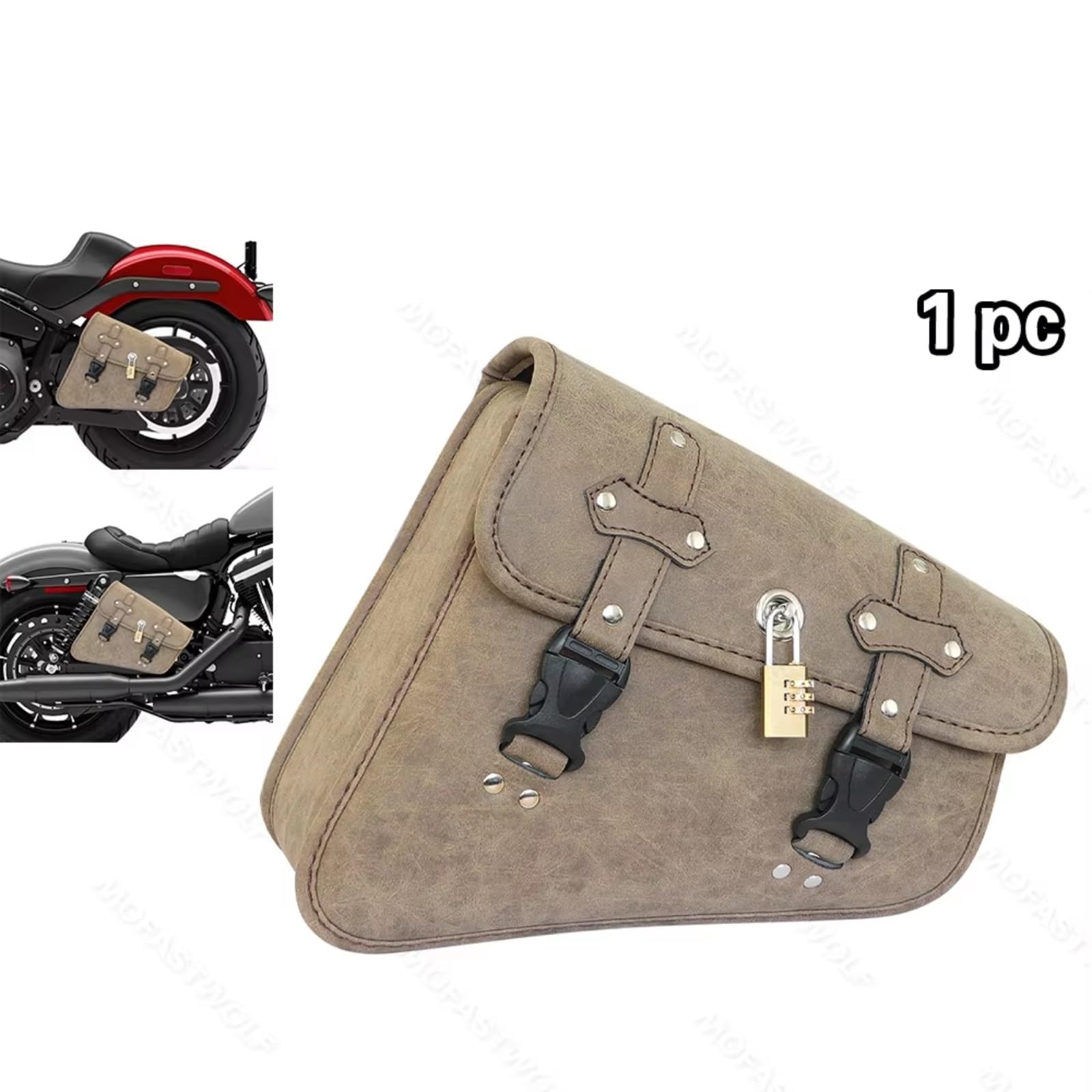 Compatibile Con 1 Pz Borse Laterali Per Moto Borsa Attrezzi Laterale Borsa Riporre Gli Accessori Selle In PU Sostituzione Degli Accessori Sacche Moto(A)