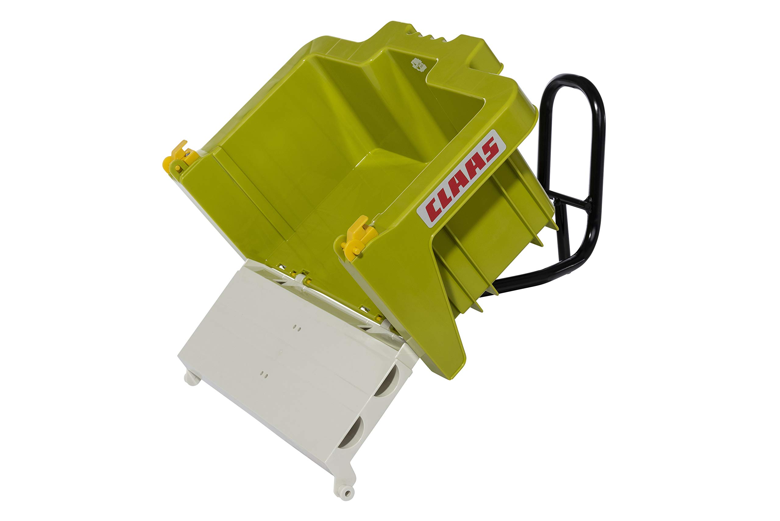 Rolly Toys 408924 RollyBox Claas wgłębienie transportowe do traktora na pedały (dzieci w wieku 3-10 lat, uchylna, tylna klapa ABN), jasnozielona