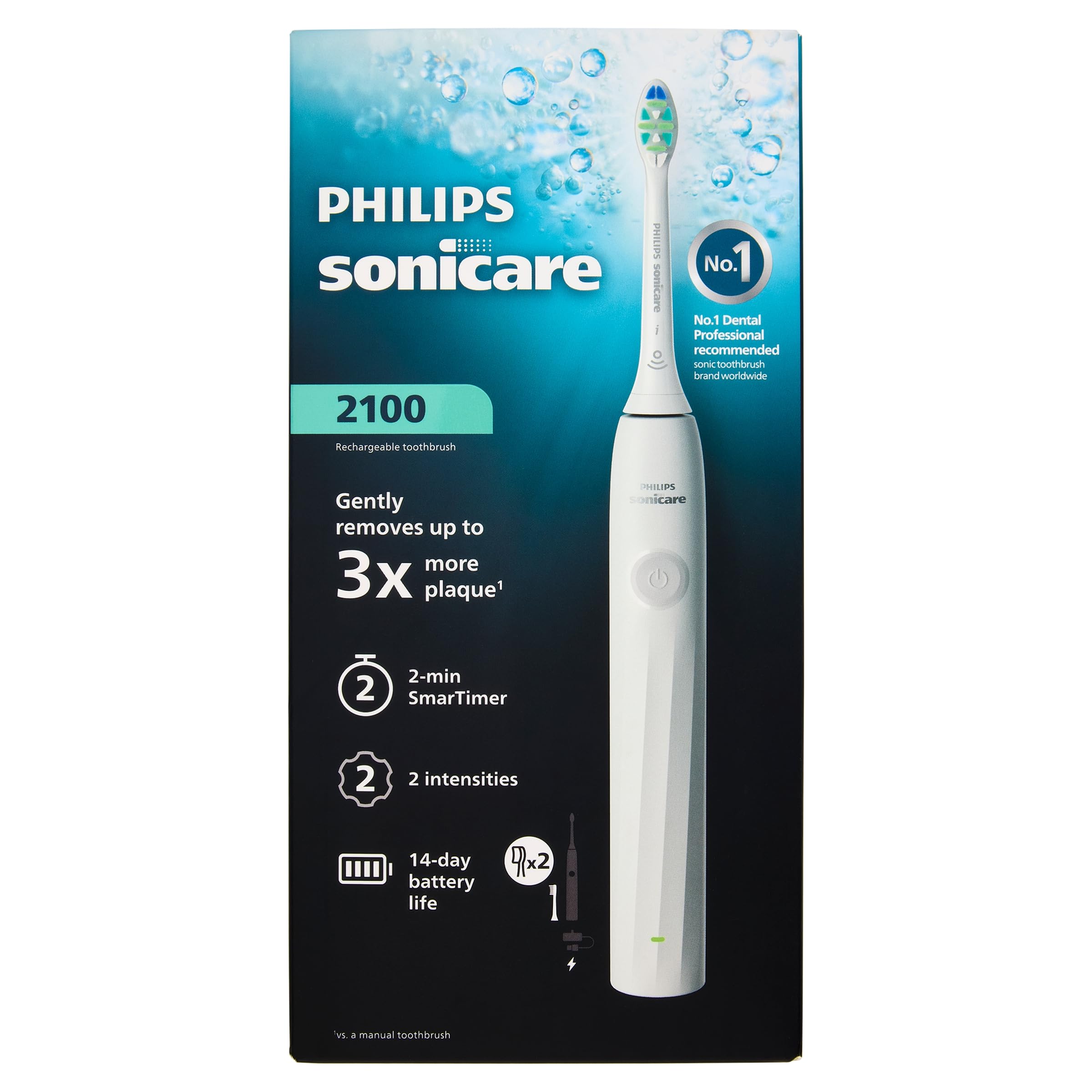 Cepillo Dental Philips Sonicare 2100 Series HX4022/01/ Incluye 1 Recambio