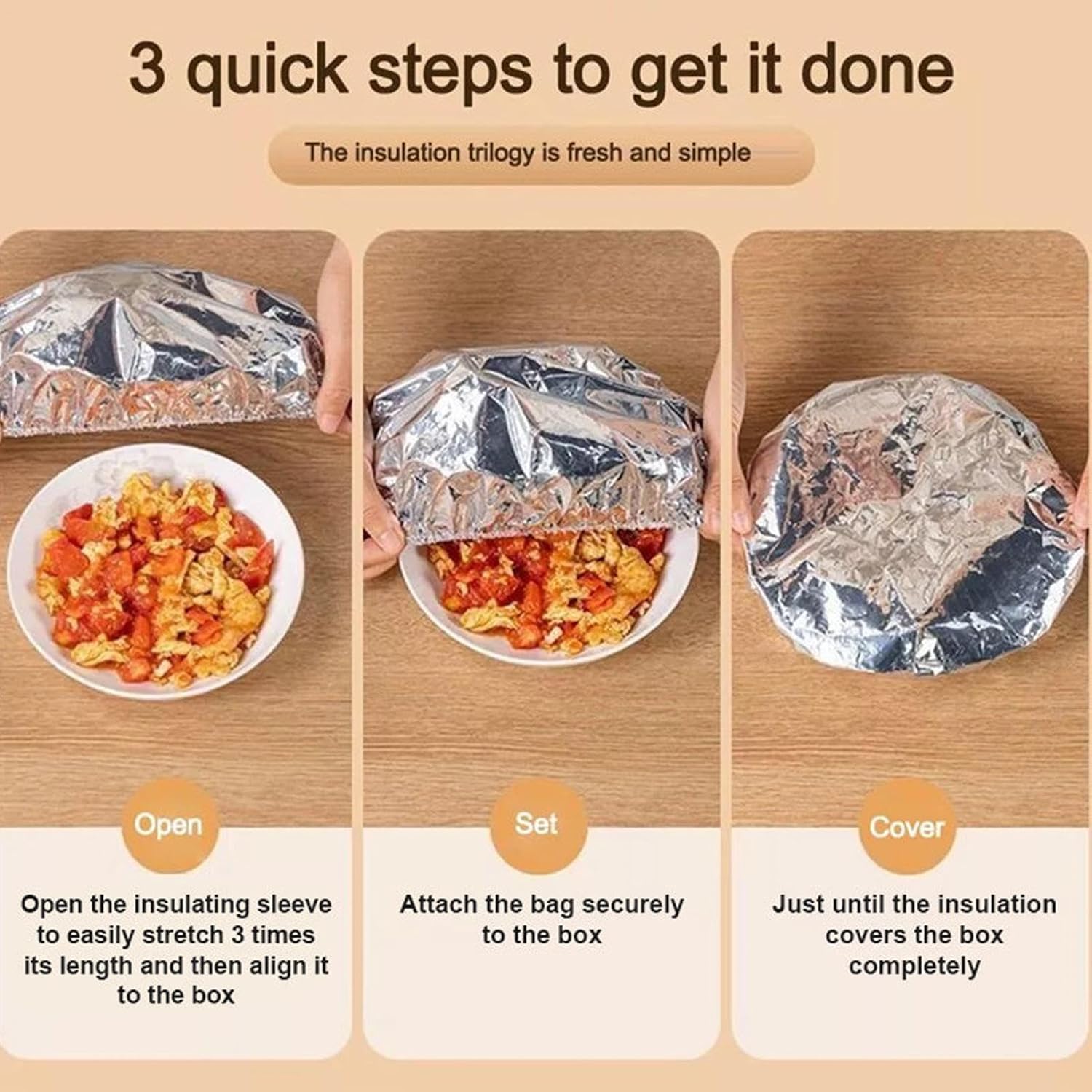 Aluminum Foil Food Covers, Heat-Resistant Wrap, Elastic Aluminum Foil Insulation Cover, for Bowl Pan Pot Dish Container Home Freezer Kitchen Camping Party Outdoor