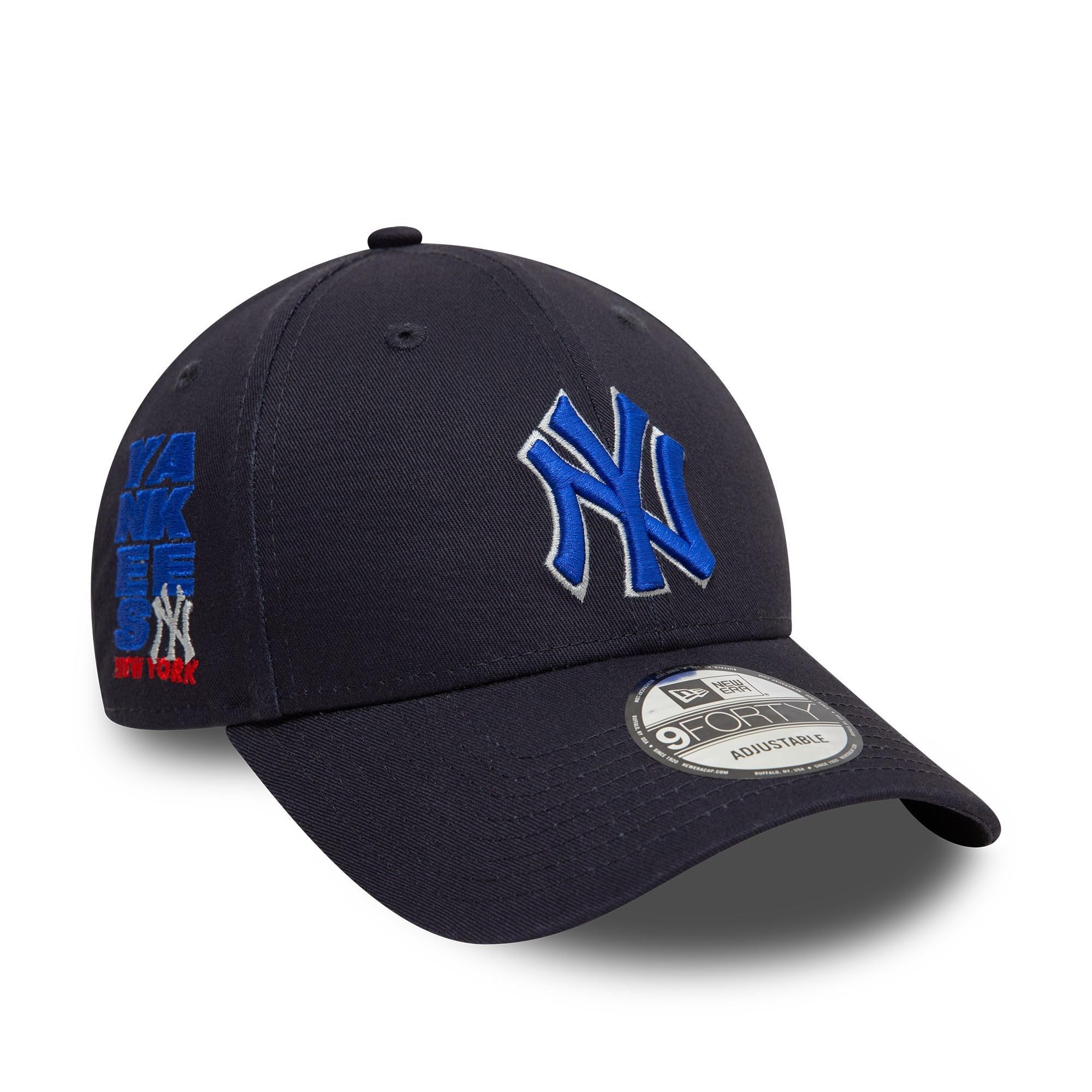 New Era MLB Accessory New York Yankees NY Logo Team Name 940 hat Cap Adjustable Blue โ image 1