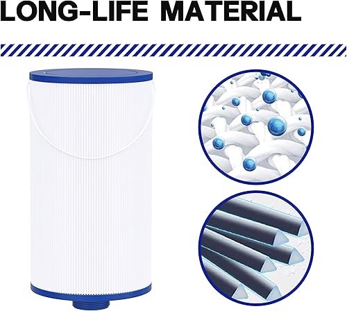 Miniatura 4 de Filtro de spa compatible con FC-2402, 303279, flujo libre, AquaTerra, filtro de bañera de hidromasaje de fantasía, rosca más fina de 1 12 pulgadas,