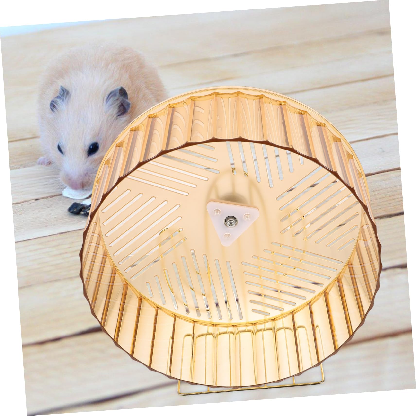 Rueda para Hámster Base Estable de Aleación y Diseño Silencioso, Rueda de Ejercicio para Pequeños Animales en Jaula Que Aumenta el Nivel de Actividad Color Aleatorio