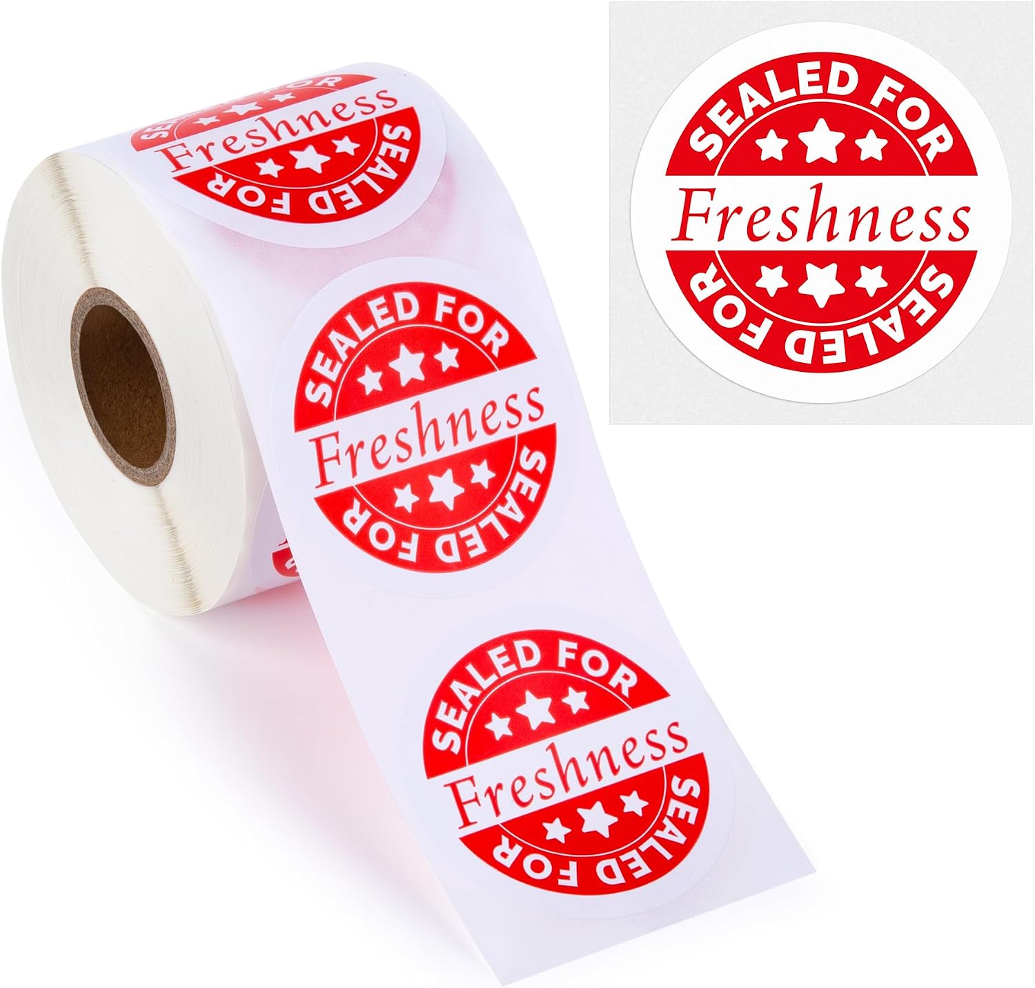 500pcs Food Delivery Seal Stickers, Sealed for Freshness, Tamper Evident