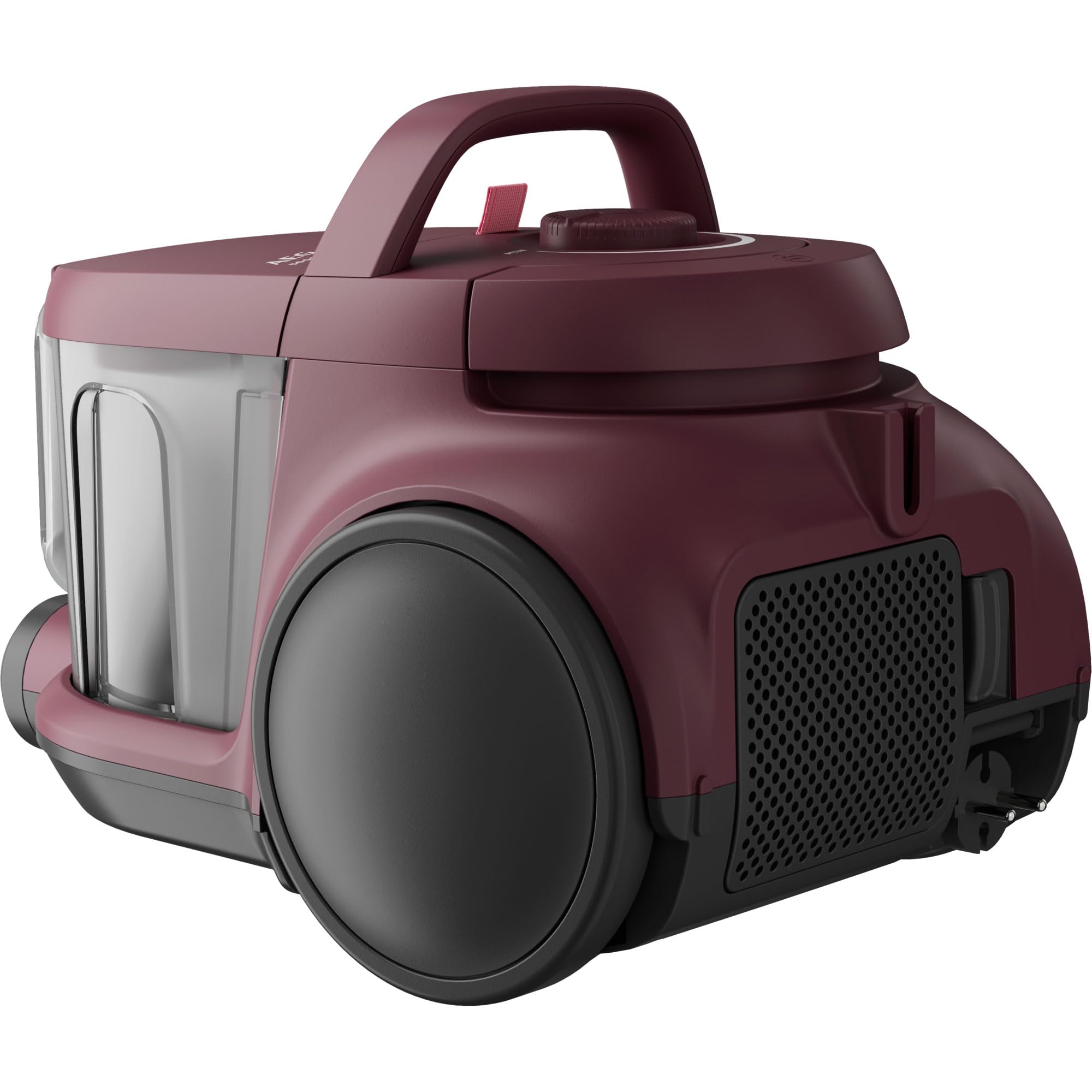 AEG Aspiradora de Trineo Sin Bolsa AL51C1DRF, 1000W, Filtro Hygiene Lavable, 78dB, Depósito de 2L, Radio de Acción de 9m, Adecuado para Suelos Duros y Alfombras, Rojo