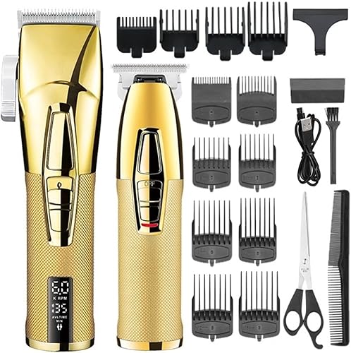 CRIVERS Cortapelos para hombres, 2 piezas de cortapelos profesional para hombres, recortadora eléctrica ajustable para barba, máquina de barba, disponible en Yaxa Colombia