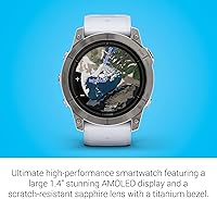 Vista 5 de Garmin epix Gen 2 Pro Sapphire Edition, 51mm, Titanium/Whitestone AMOLED Display, High Performance Smartwatch, Advanced Training Technology