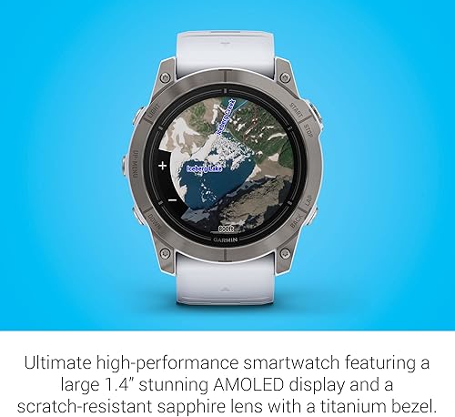 Miniatura 5 de Garmin epix Gen 2 Pro Sapphire Edition, 2.008 in, titaniopiedra blanca  Pantalla AMOLED, reloj inteligente de alto rendimiento, tecnología de