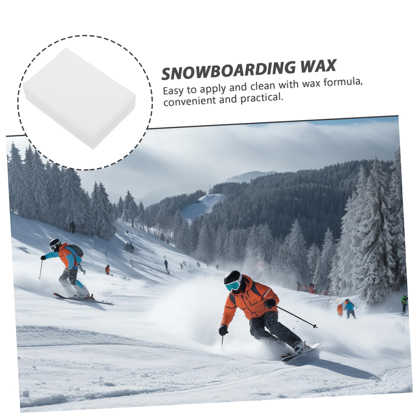 BESPORTBLE de Snowboard fartage de Planche à Neige de Planche à Neige Fart de Ski d'hiver pour Snowboard pour Ski Planche à Roulette Brosse à Fart de Ski la
