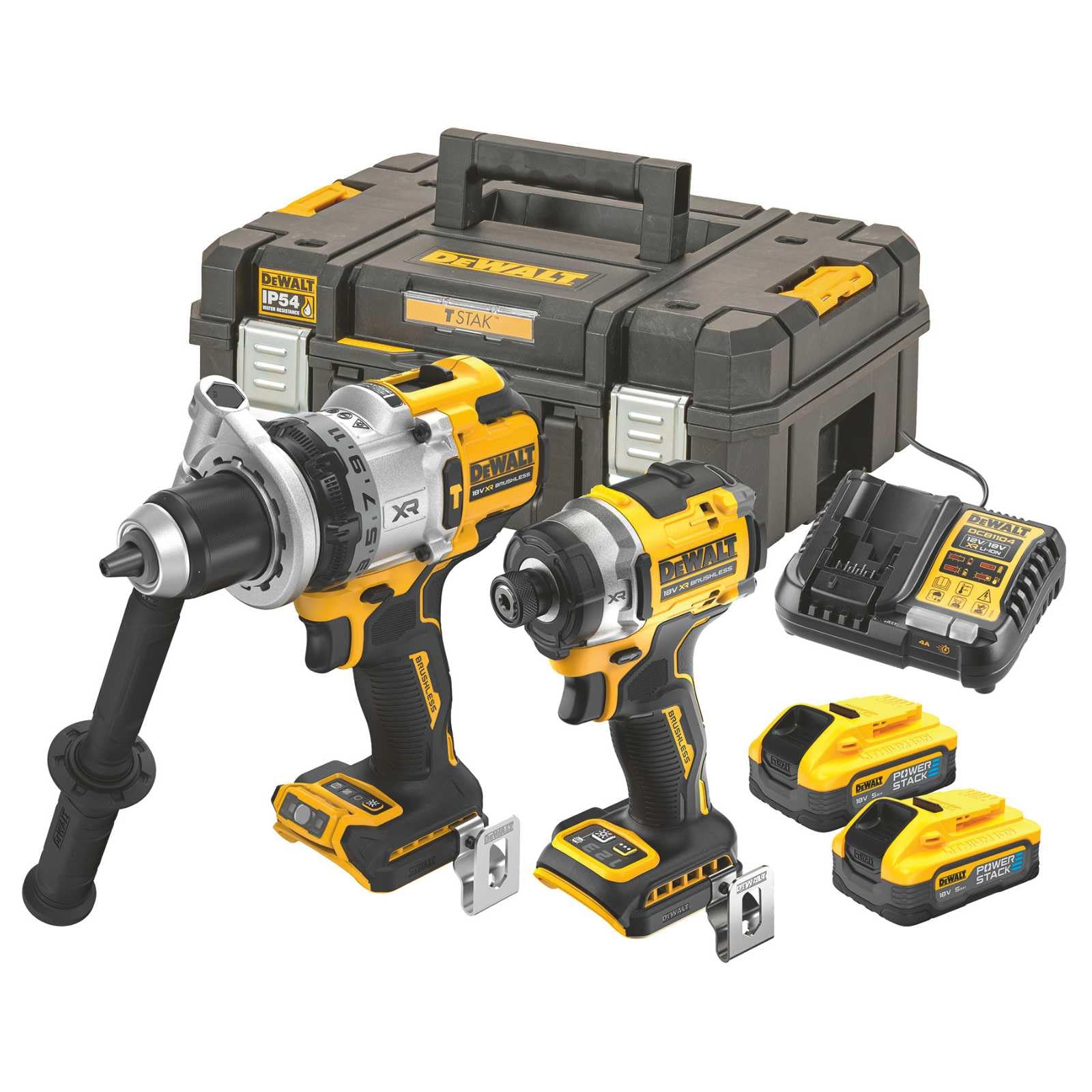DeWALT DCK2200H2T 18V 5Ah Perceuse visseuse à percussion 1/4'