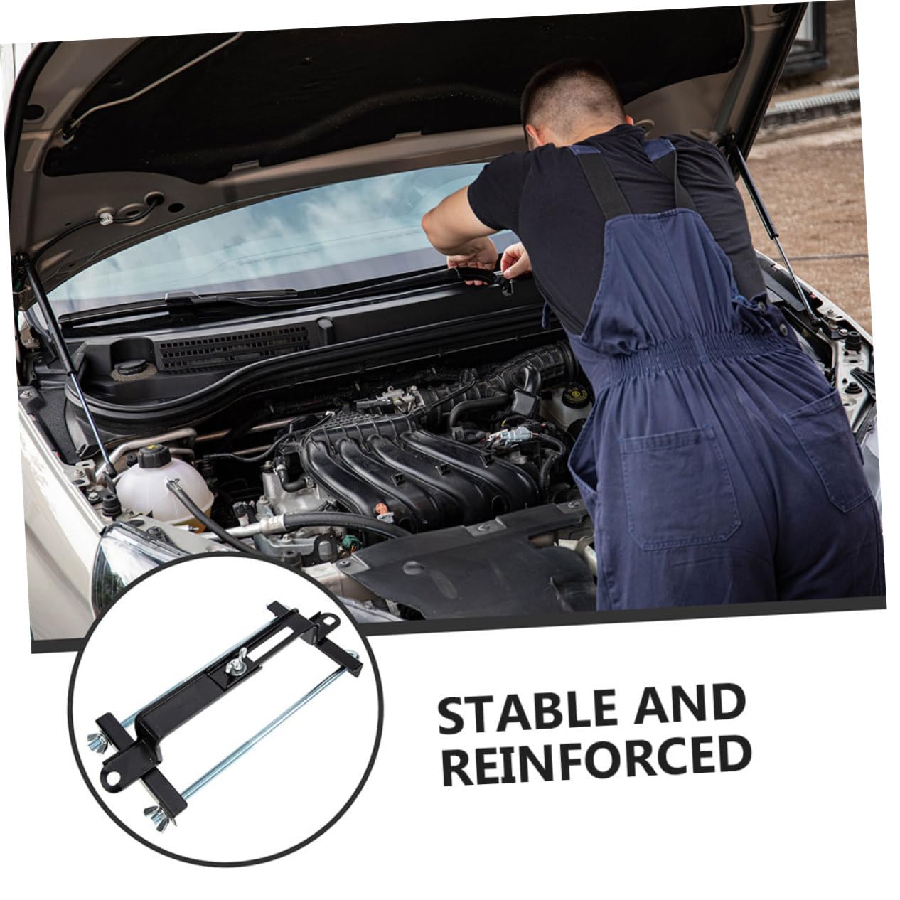 2pièces Support De Batterie Voiture Réglable Support Fixation Batterie Bac à De Voiture Arrimage Pour Automobile