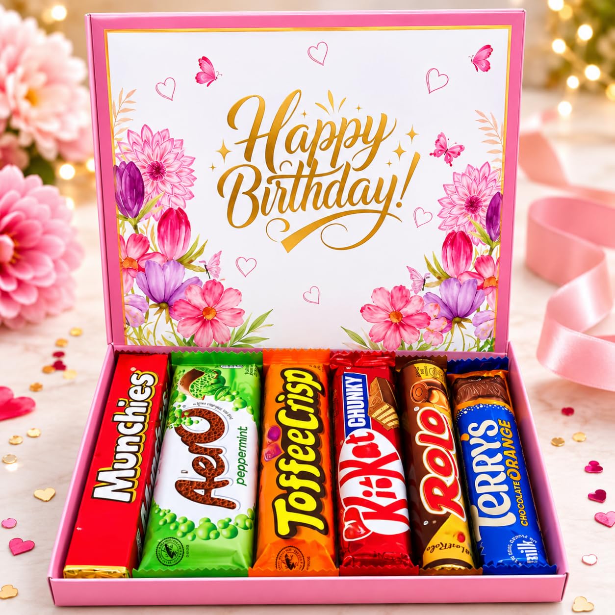 Birthday Chocolate | 6 Full Sized Bars | Wish Her Happy Birthday