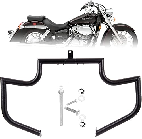 Kinglemc Barra de choque para Honda 750 VT750 VT750C VT400 Shadow Aero Phantom Spirit (negro)