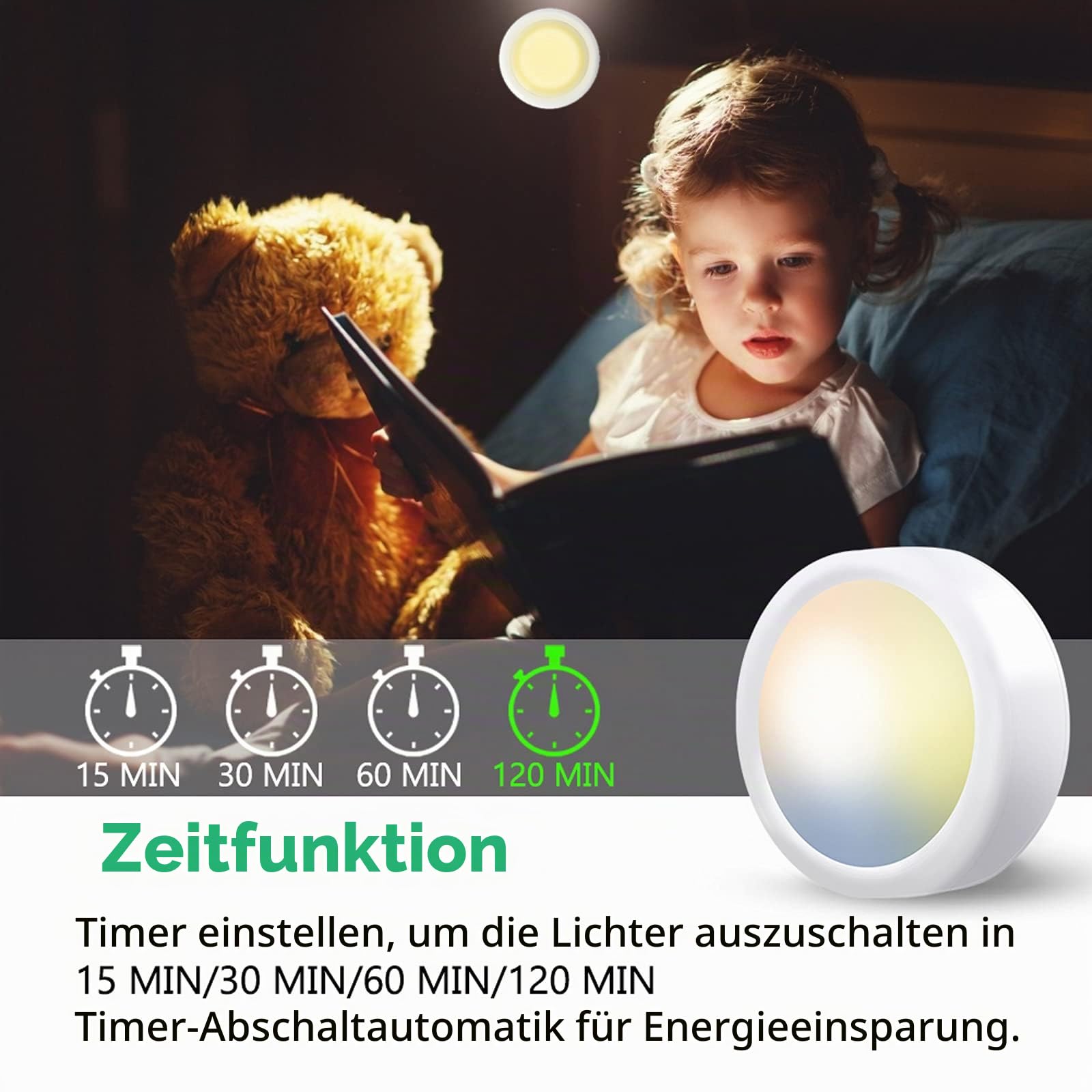 LED Spot Batterie Mit Fernbedienung, 6 Stück 3 Farbtemperatur Vitrinenbeleuchtung Kabellos Spots Batteriebetrieben Schrankbeleuchtung Dimmbar Unterbauleuchte Küche Akku Touch Lampe Zum Kleben Beleuchtung