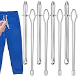 8Pcs Drawstring Threader Tool, DIY Rope Threader Clip, Replacement Easy Insert Bodkin Sewing Tool, Drawstring Puller Tool with Tweezer Sewing for Easily Threading Hoodies, Jackets and Pants Ropes