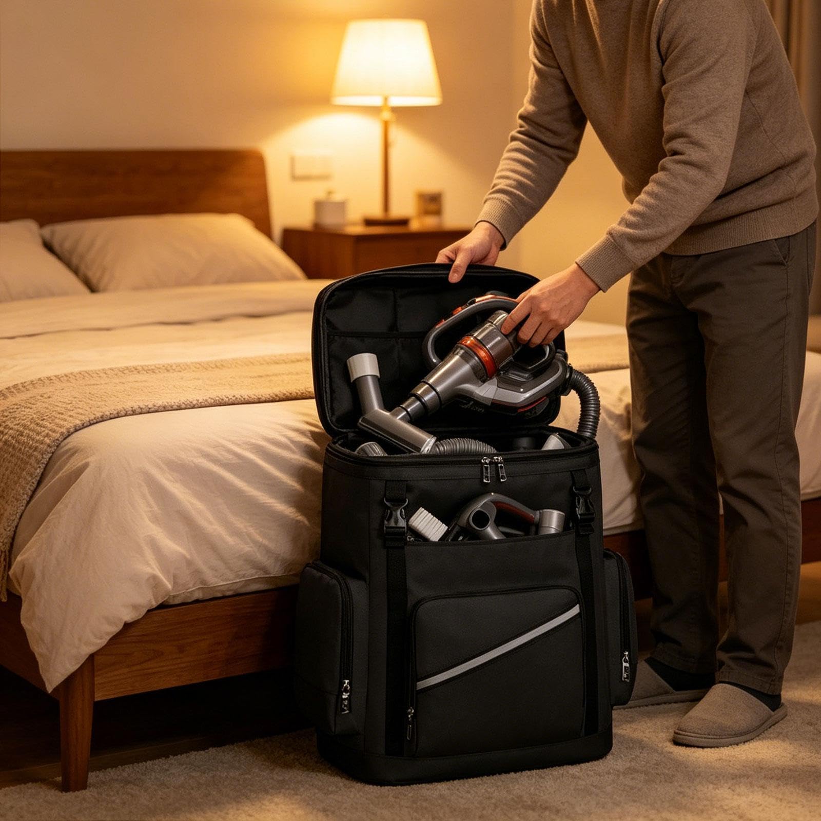 Sac à Dos de Nettoyage Étanche Sac à Dos de Ménage en Tissu Oxford