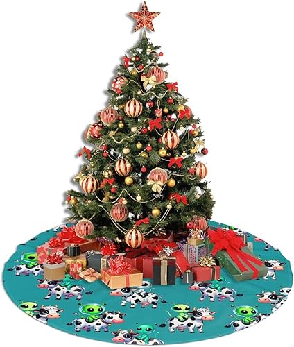 Vista 57 de Cute Gingerbread Candy Christmas Tree Skirt 30 Inches Pink Santa Tree Skirts Farmhouse Xmas Tree Mat Ornaments Decorations