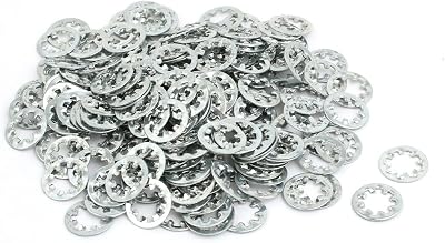 Aexit 6mm Inner Quality Parts Dia Carbon Steel Zinc Plated Internal Tooth Lock Washer 200pcs Model:46as564qo152