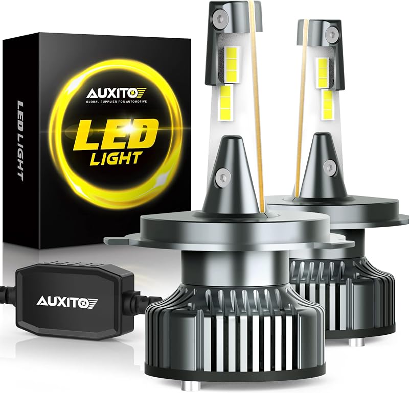 Lâmpadas LED H4 9003 HB2 AUXITO 6500K para farol de neblina – Par com 2 unidades