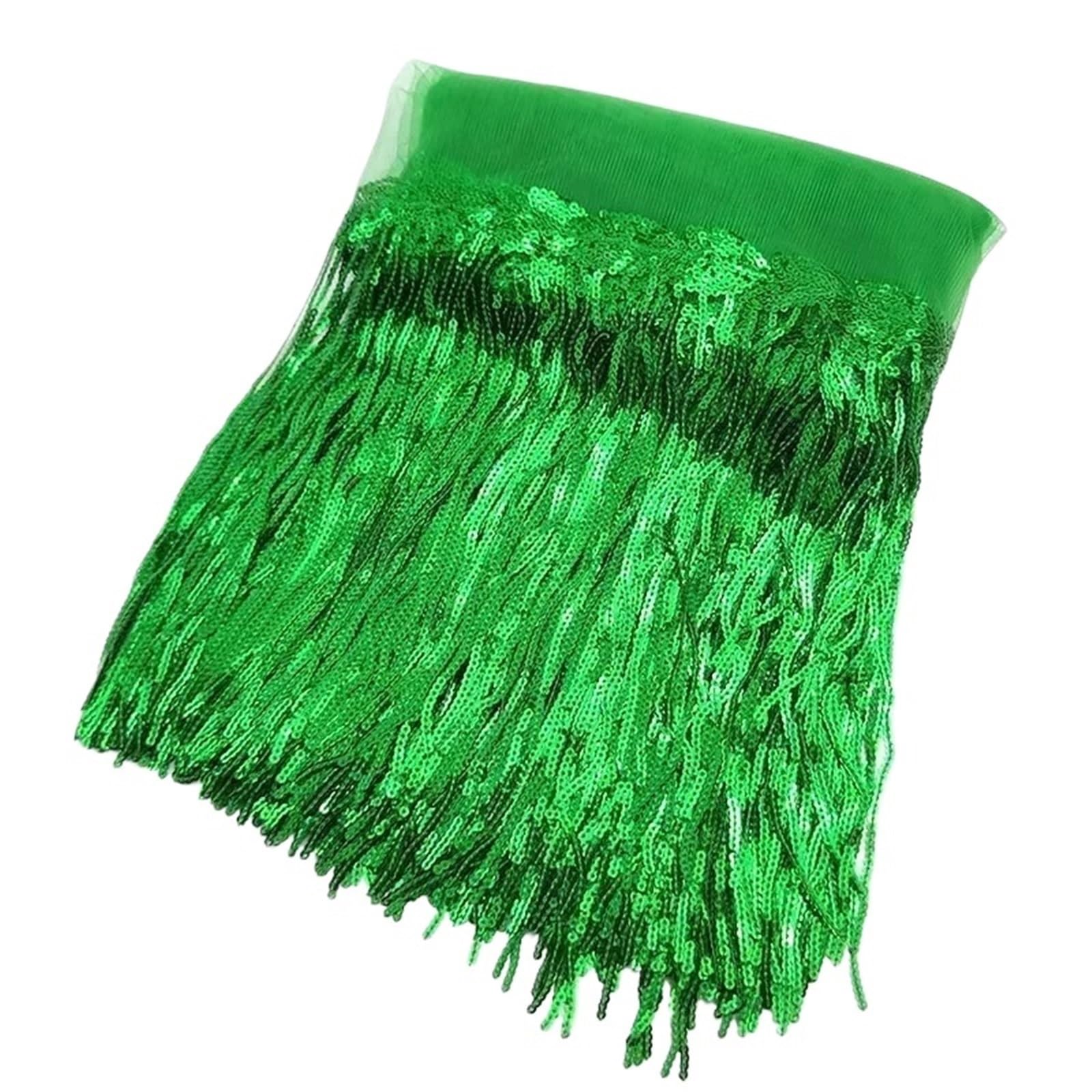 Tassel Fringe Trim 18cm Sequin Fringe Trim Tassel Glitter Lace Fringes For Dance Clothes Dresses Decorative DIY Sewing Accessories(Color23,10Yards)