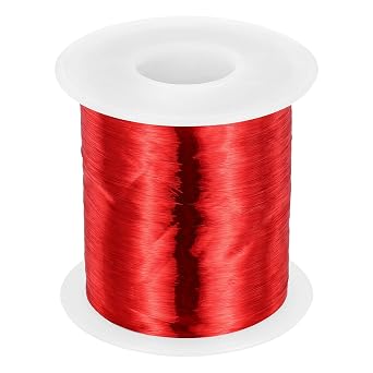 MECCANIXITY 42 AWG Magnet Wire, 42 Gauge Enameled Copper Wire, 1 Lb Magnetic Coil Wire for Transformer, Motor, Electric, 155C311F