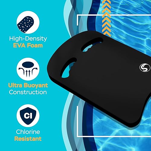 Miniatura 60 de Sunlite Sports Tabla de natación - Talla única - Una gran ayuda de entrenamiento para niños y adultos 9.2) Junior Red