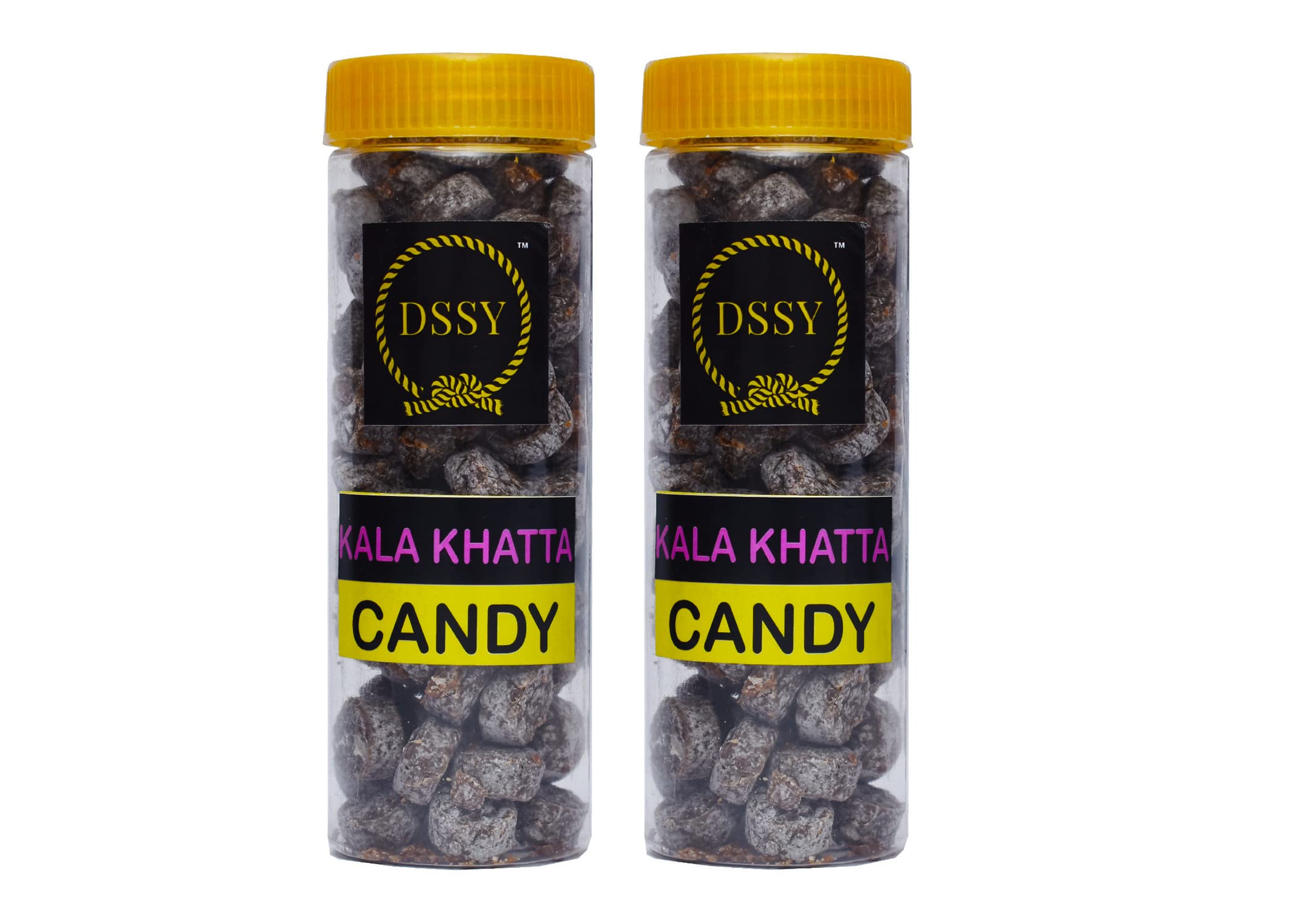 DSSY Kala Khatta Candy Pack of 2 (460gm) (Jar) | Flavored Sugar Candy | Sweet | Bite Sized | Candies for All