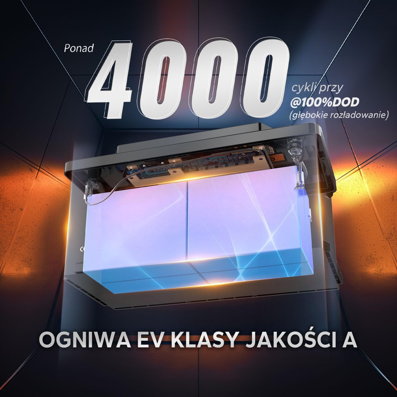 LiTime 12V 100Ah H190 Akumulator LiFePO4, Bateria Lifepo4 DIN H8 L5 Rozmiar z Inteligentnym 100A BMS i Bluetooth, Ochrona przed Niskimi Temperaturami, 4000+ Cykli, Zamiennik Kwasu Ołowiowego Kamperów