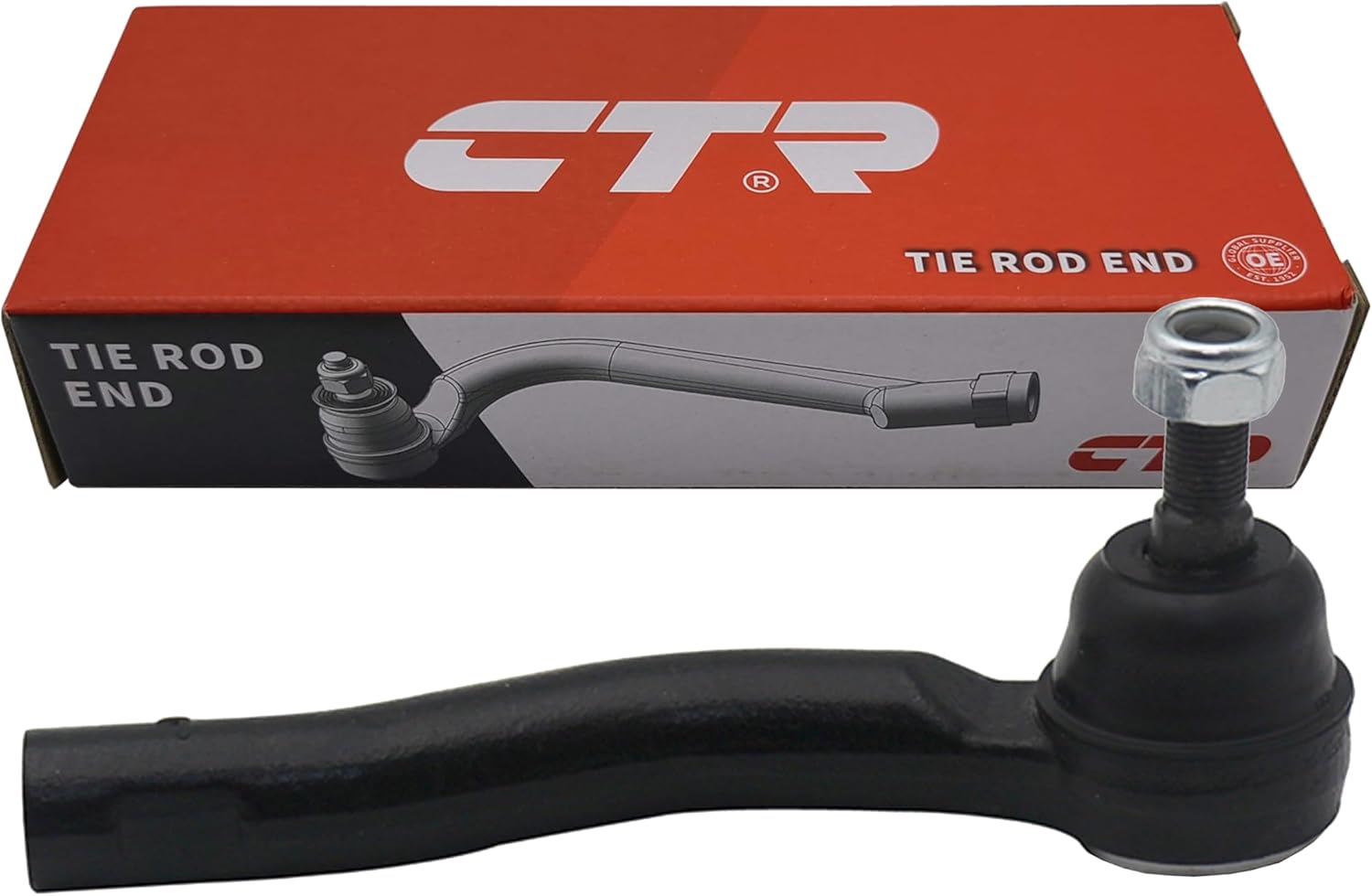 CTR CE0832L [OE Supplier] Front Left Outer Tie Rod End Compatible with Lexus, Toyota Vehicles - Replaces 45047-09420, 45047-09430, 45047-49195, 45047F9010,