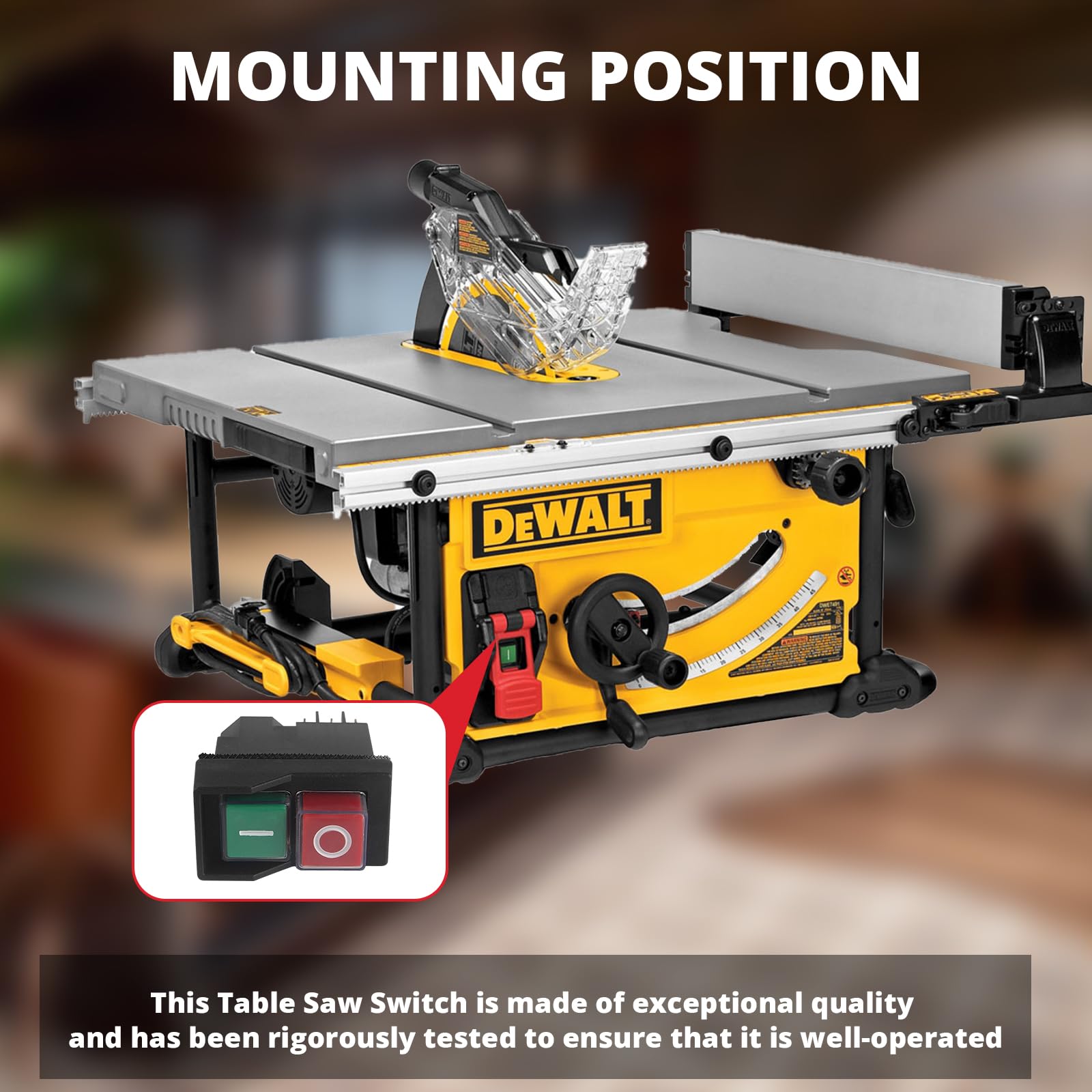 Dewalt Table Saw Switch Replacement - N603746 -5